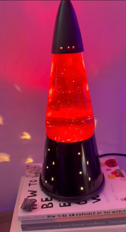 Lava Lamp Wizard Glitter Cap