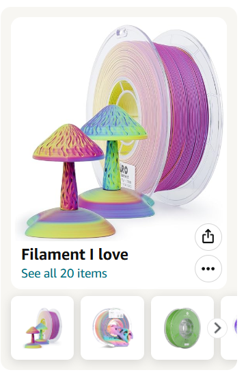 Collection of high-quality 3D printing filaments in various materials, colors, and finishes for creative and functional printing projects.
